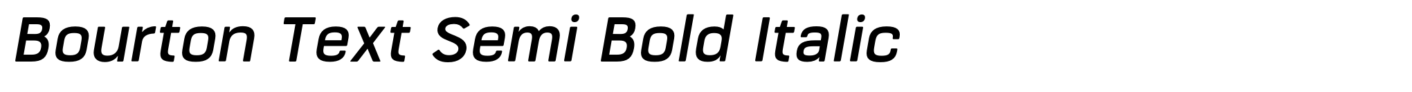 Bourton Text Semi Bold Italic image